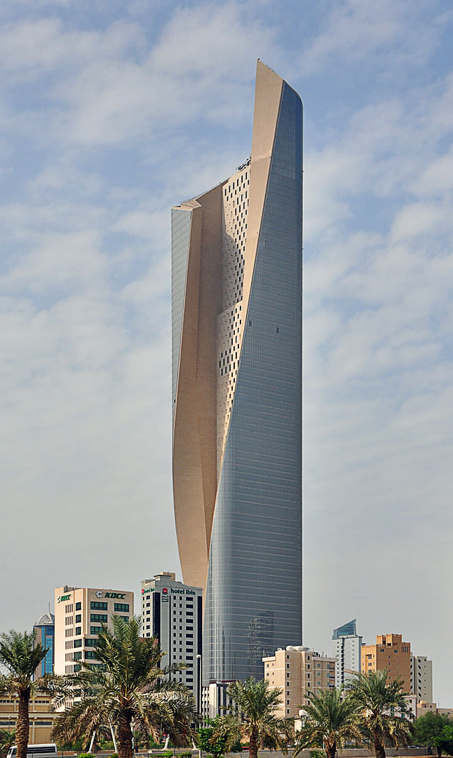 2nd Place: Al Hamra Tower, Kuwait City, 412 m, 80 floors (Copyright: Pawel Sulima / SOM)