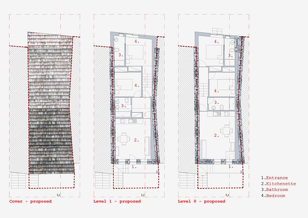 horizontal sections - HOUSE A