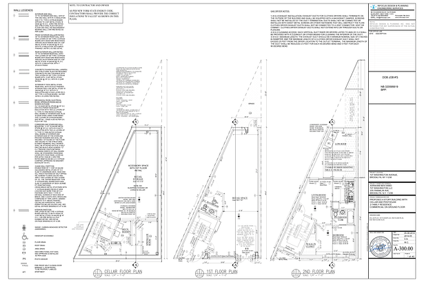 Cellar, 1st & 2nd Floor Plans