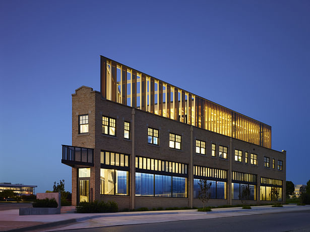 As one leaves downtown the PLICO building acts as a lantern to the city energy. 