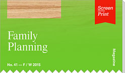 Screen/Print #41: "Family Planning" from Harvard Design Magazine 