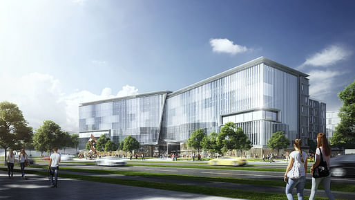 Jinwan Aviation City Research and Development Center, Zhuhai, China. Image courtesy of 10 DESIGN.