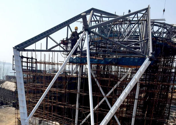 steel structure under construction