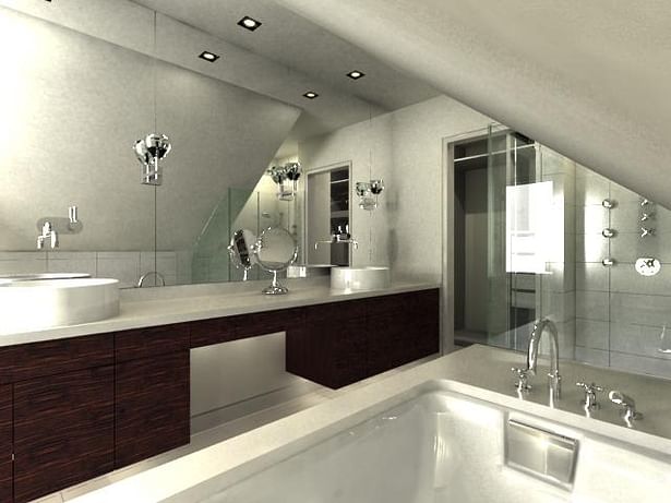 Master Bathroom Computer Rendering