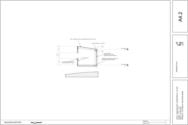 Construction documents: A4.2 Section through front 