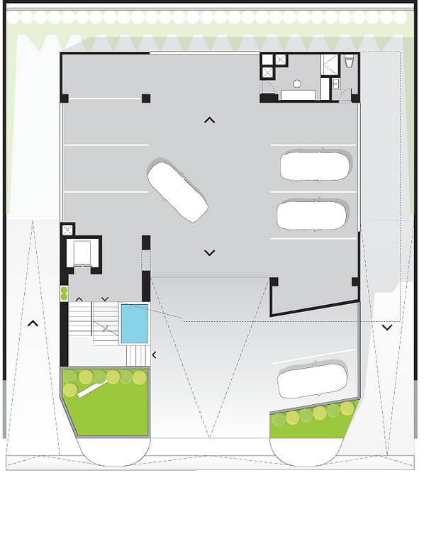 Street level parking