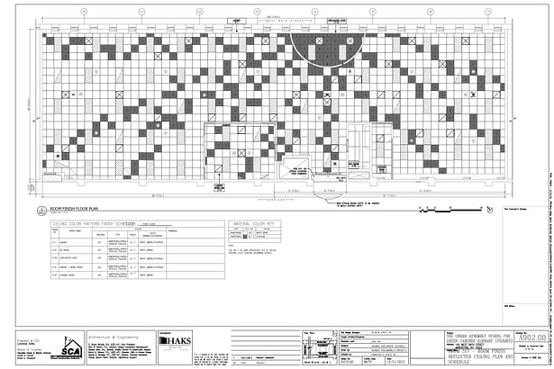 Finish Reflective Ceiling Plan and Schedule