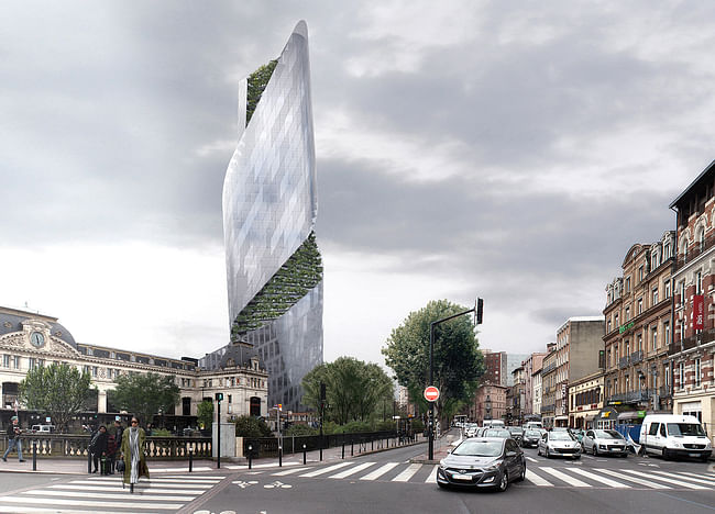 Occitanie Tower, Toulouse. Rendering by LUXIGON.
