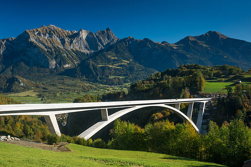 Winner of the Supreme Award for Structural Excellence & the Award for Vehicle Bridges: Tamina Canyon Crossing. Photo: Bastian Kratzke.