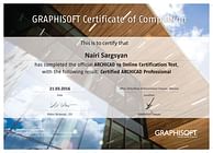 international certificate of Graphisoft