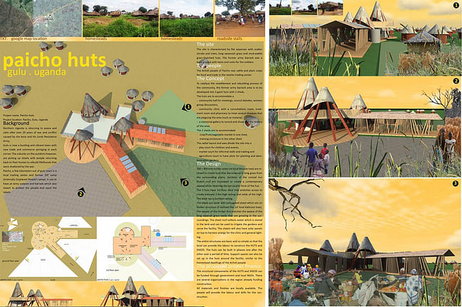 Small-scale Intervention, Third Place: Paicho Huts, outside Gulu, Uganda (recipient: Founders' Award)