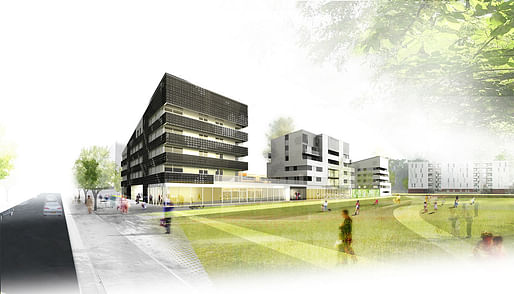Rendering of the completed housing project (Image: Mateo Arquitectura)