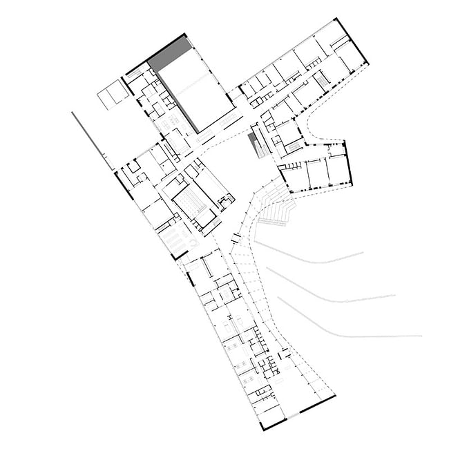 Plan 1st (main) floor (Image courtesy of Verstas Architects)