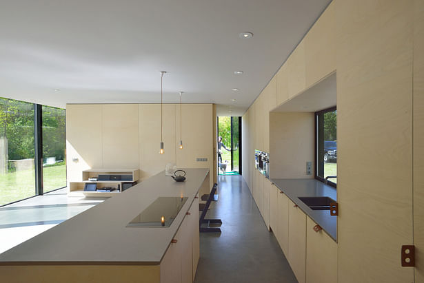 Long sightlines in the interior make the house appear larger from the inside