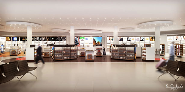 Duty free shop in a new terminal