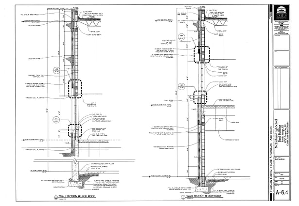 McEachern Band Building-wall sections