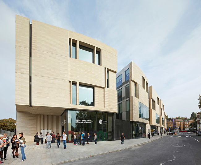 University of Greenwich Stockwell Street Building by Heneghan Peng Architects. Photo © Hufton + Crow.
