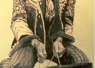 1996 - Drawing - The Guitarist Jimi Hendrix
