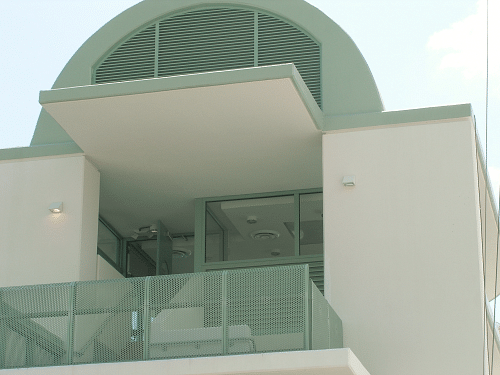 Back Elevation - photo of railing and grill details 