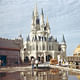 The iconic Cinderella Castle, the theme park's central landmark structure, under construction in the early 1970s. (Image via cnn.com, courtesy of Kelly Wise Valdes.)