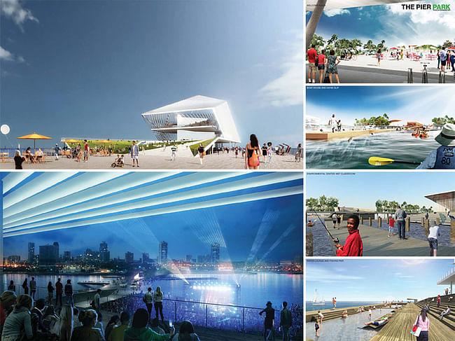 Ranked in 1st place by the Pier Selection Committee: The Pier Park by Rogers Partners Architects+Urban Designers, ASD, Ken Smith. Image via newstpetepier.com, courtesy New St. Pete Pier competition.