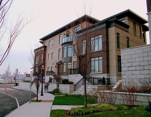 SIDE VIEW OF TYPICAL TOWNHOUSE CLUSTER