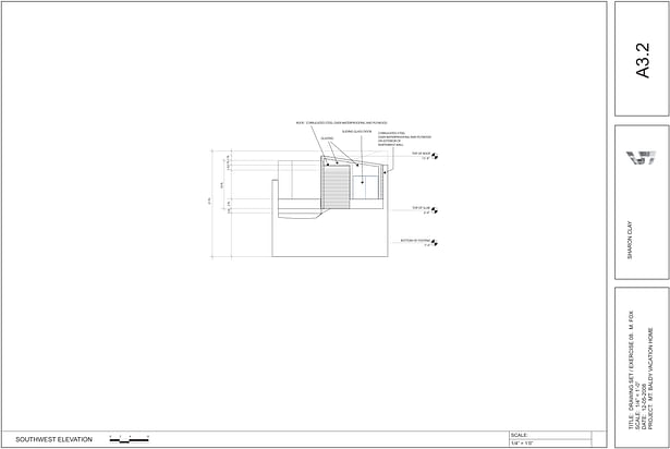 Construction documents: A3.2 Side elevation