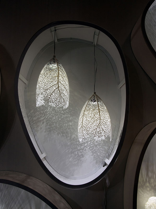 Hyphae Pendant Lamps, 2013 by Nervous System. Photo: Jessica Rosenkrantz