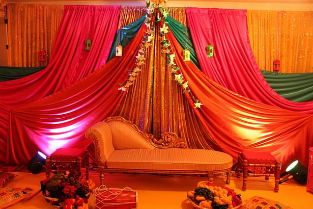 Stage Decor for a Wedding