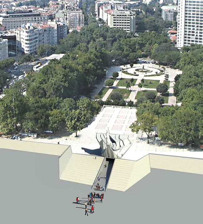 Gezi Park Monument on Taksim Square by Studio Vural