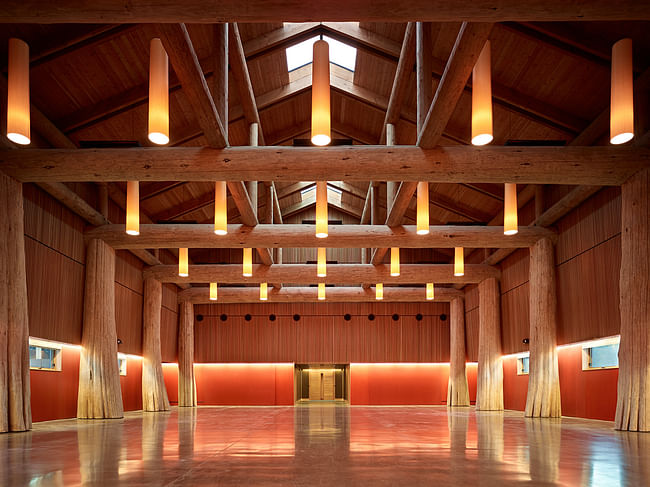 Traditional Use of Wood: Muckleshoot Smokehouse in Auburn, WA. Architect – Mahlum. Photo courtesy of WoodWorks 