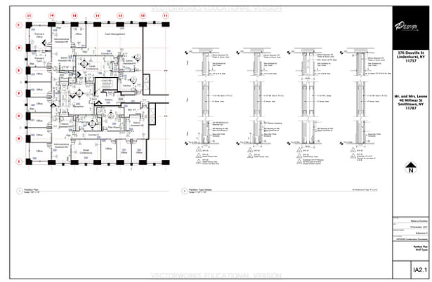 Partition Plan Sheet - This Page Contains the Partition Plan, and Partition Type Details.