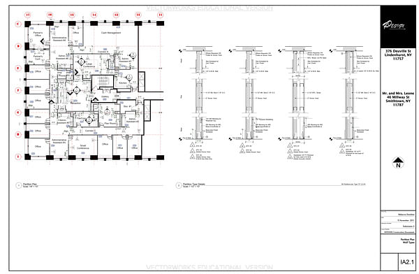 Partition Plan Sheet - This Page Contains the Partition Plan, and Partition Type Details.