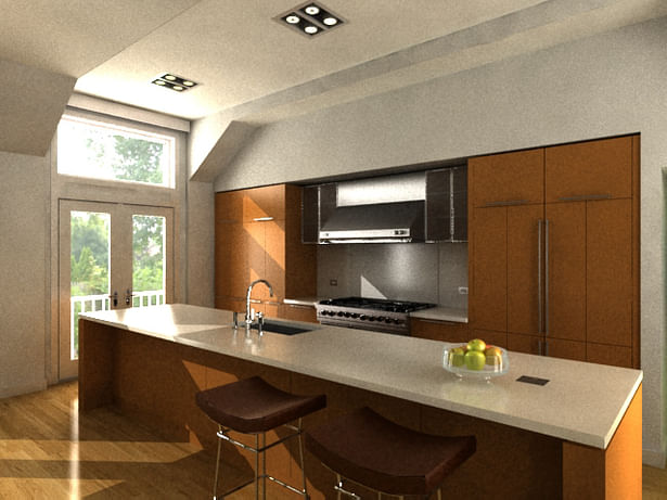 Kitchen Computer Rendering