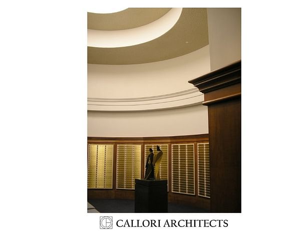 Memorial Alcove - with Yarhrzeit remembrance plaques relocated from former building