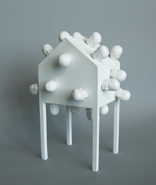The House As A Metaphor- (Heads Of The House) by Michael Jantzen