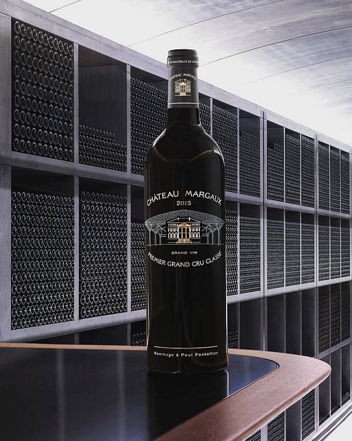 High-tech architecture for an ancient craft. Image via Château Margaux's Twitter.