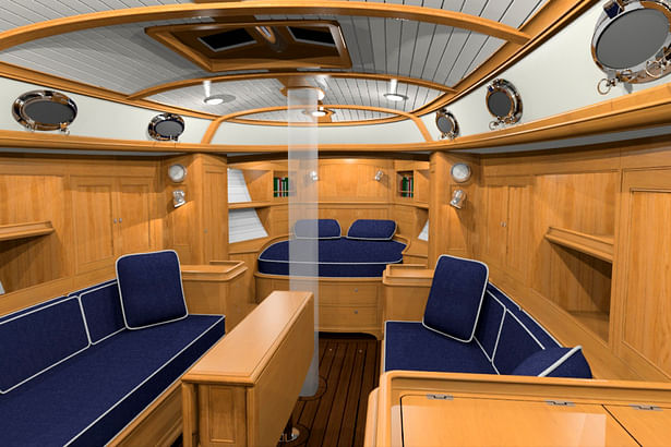 Interior Looking Fwd - Completed using a combination of Rhino 3D, Flamingo NXT, and Photoshop.