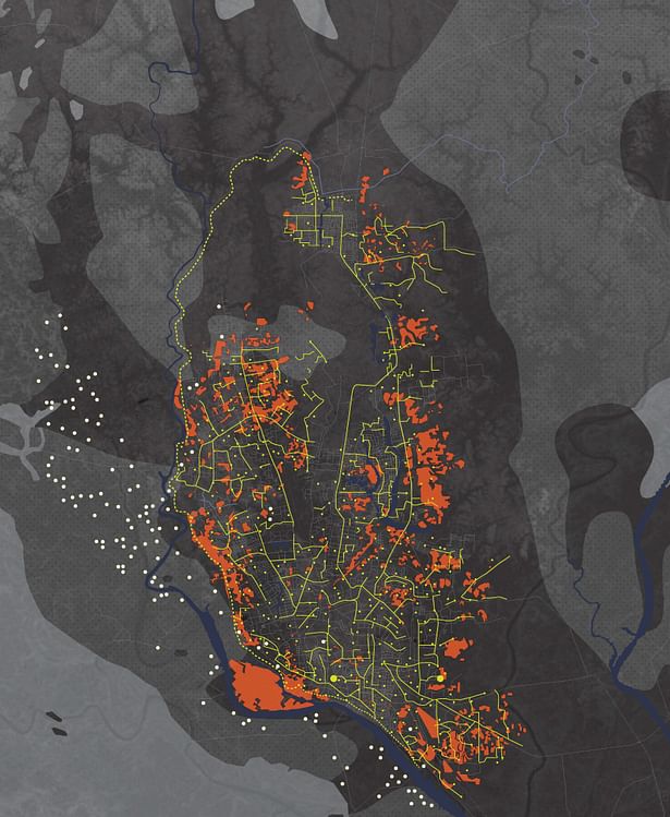 Dhaka Waste Site Map