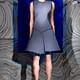 Fashion Design: Behnaz Sarafpour; Dress in neoprene with Lucite trimmed hem, look 2, fall 2013. Photo: Ricardo Rivera