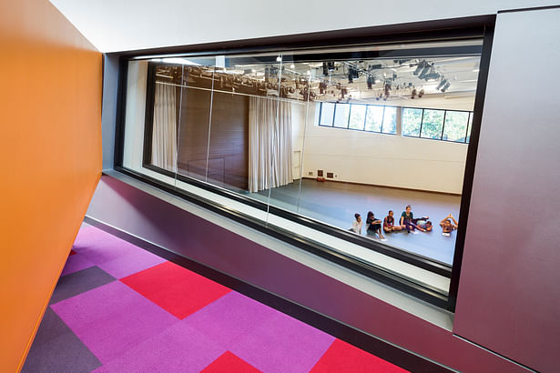 Interior, View into Dance Classroom