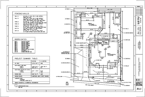 Conditional use permit drawings.