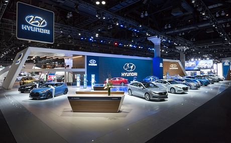 Launched the new new Hyundia auto show space at 2015 LA Auto Show