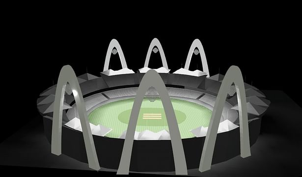 Cricket Stadium Lighting mast concept