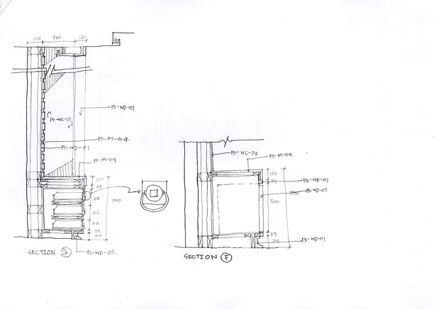 Living area section&detail