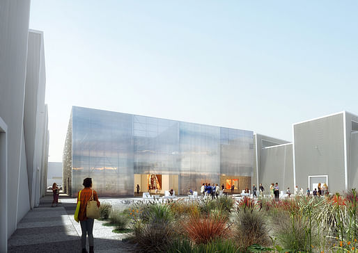 Rendering of the exterior view of Alserkal Avenue. Image: OMA.