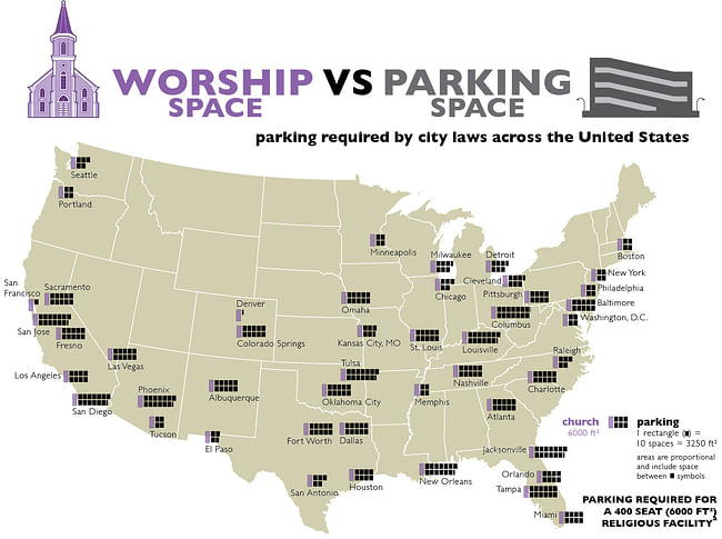 Parking for Places of Worship, courtesy of Graphing Parking.