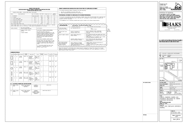 Energy Code Compliance Reference Drawing