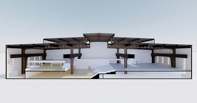 Concept model of the RS+Yellow Furniture Outlet. © BOLLES+WILSON