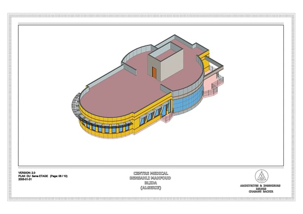 Isometric View of Roof Plan